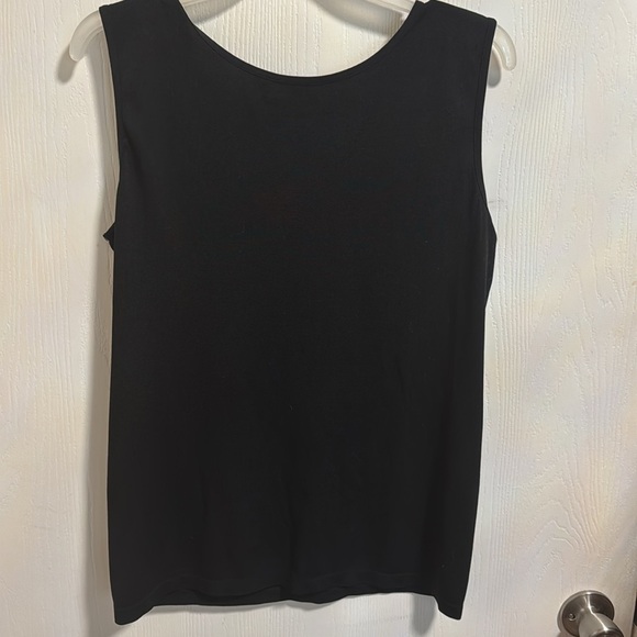 LC Couture SPARKLING Black Rhinestone Beaded Tank Top 2X Stretchy Comfortable - Picture 6 of 8